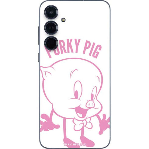 Looney Tunes Porky Pig Big Head Galaxy A35 5G Skin